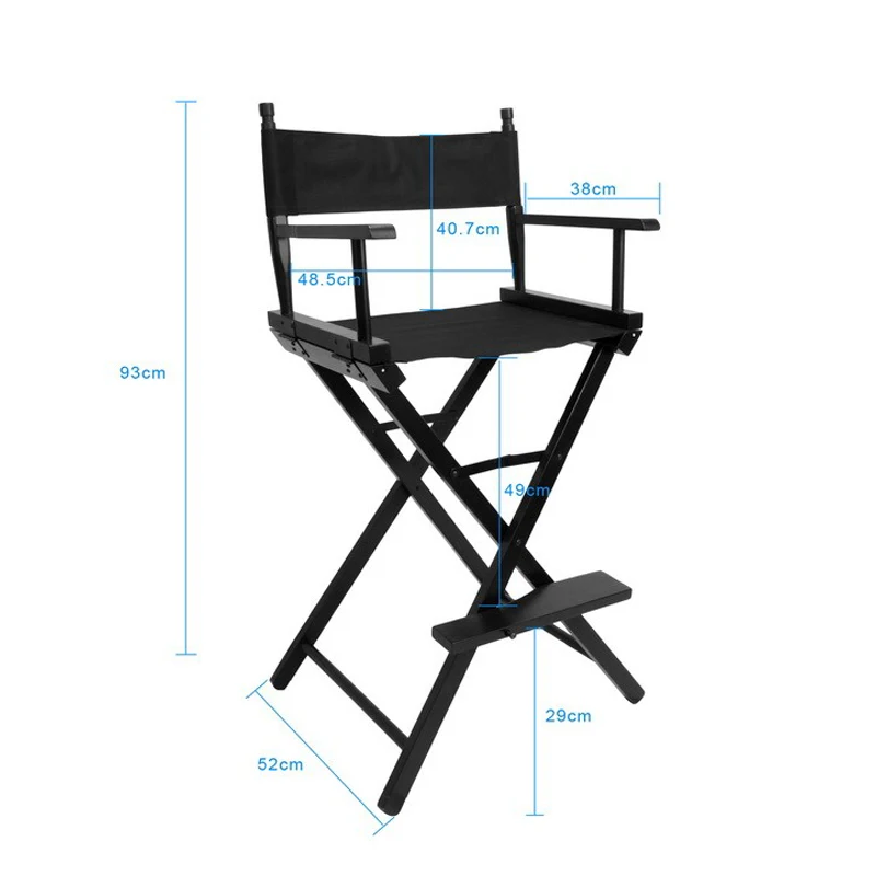 Selens Newest Folding Portable Solid Wood Director Chair Equipment Canvas Makeup Chair Photo Studio Kits Photography Props