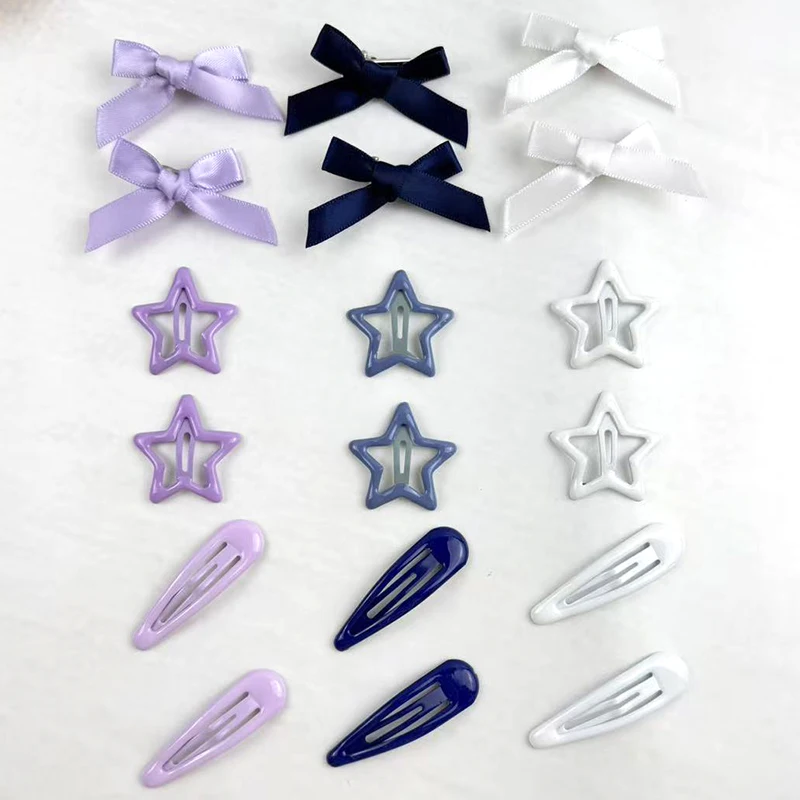 18/27/45Pcs Trendy Star Bow Waterdrop Combo Haar Clip Y2K Stil Haar Clips Für Frauen BB Clip Haarnadeln Haar Zubehör – Detail 12
