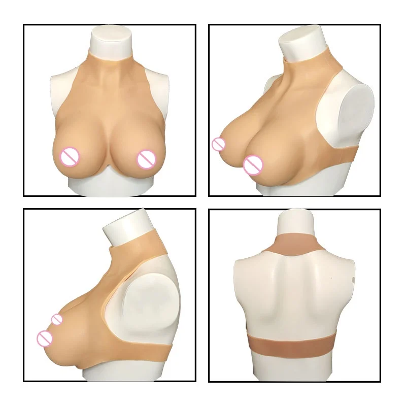 كوب ضخم لوحة الثدي المزيفة من السيليكون أشكال الثدي كروسدرسر للرجال المتحولين جنسيا سحب الملكة شيميل تأثيري طبطب لينة هزة #2
