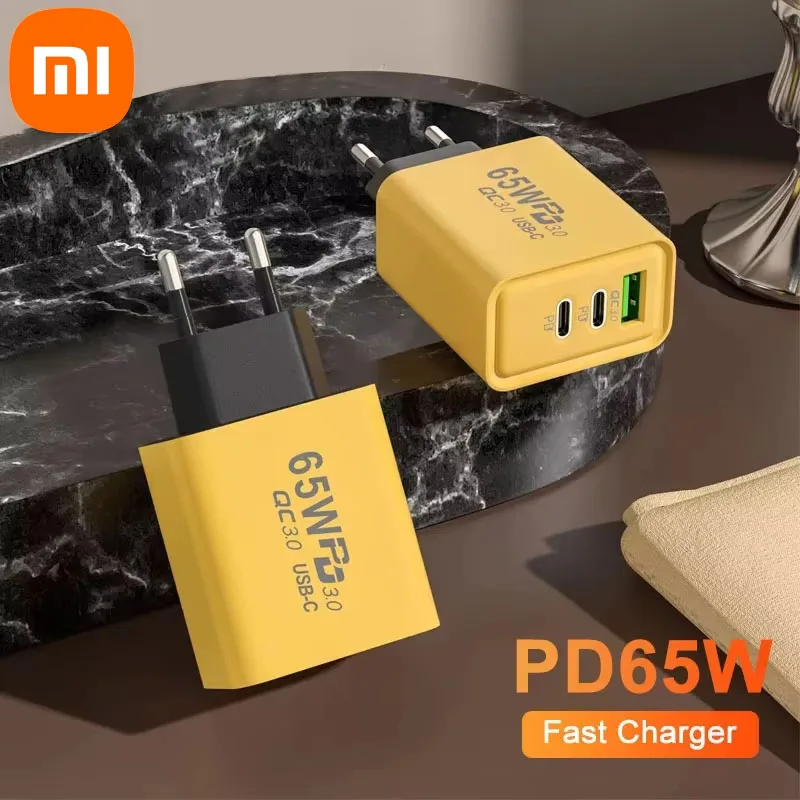 Xiaomi PD 65W USB C Charger Fast Charging Smart RC Quick Charge 3.0 Type C Charger Adapter For iPhone 15 14 Xiaomi Samsung