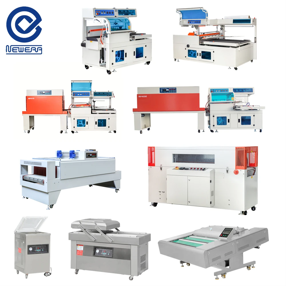 China Factory Direct Sale/Intelligent Automatic Sealing Cutting Vacuum Packing Sealer Labeling Heat Shrinking Wrapping Machine