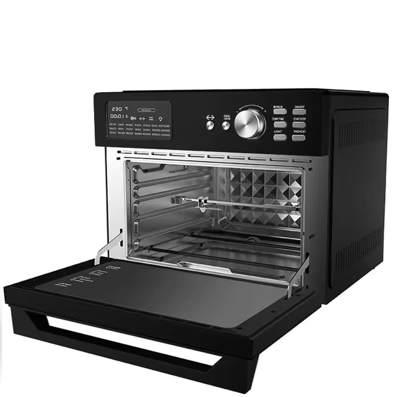 1800-Watts Chicken Oven Oil-Less Convection Oven Extra Large 30L Capacity Digital Timer Control Pizza Oven