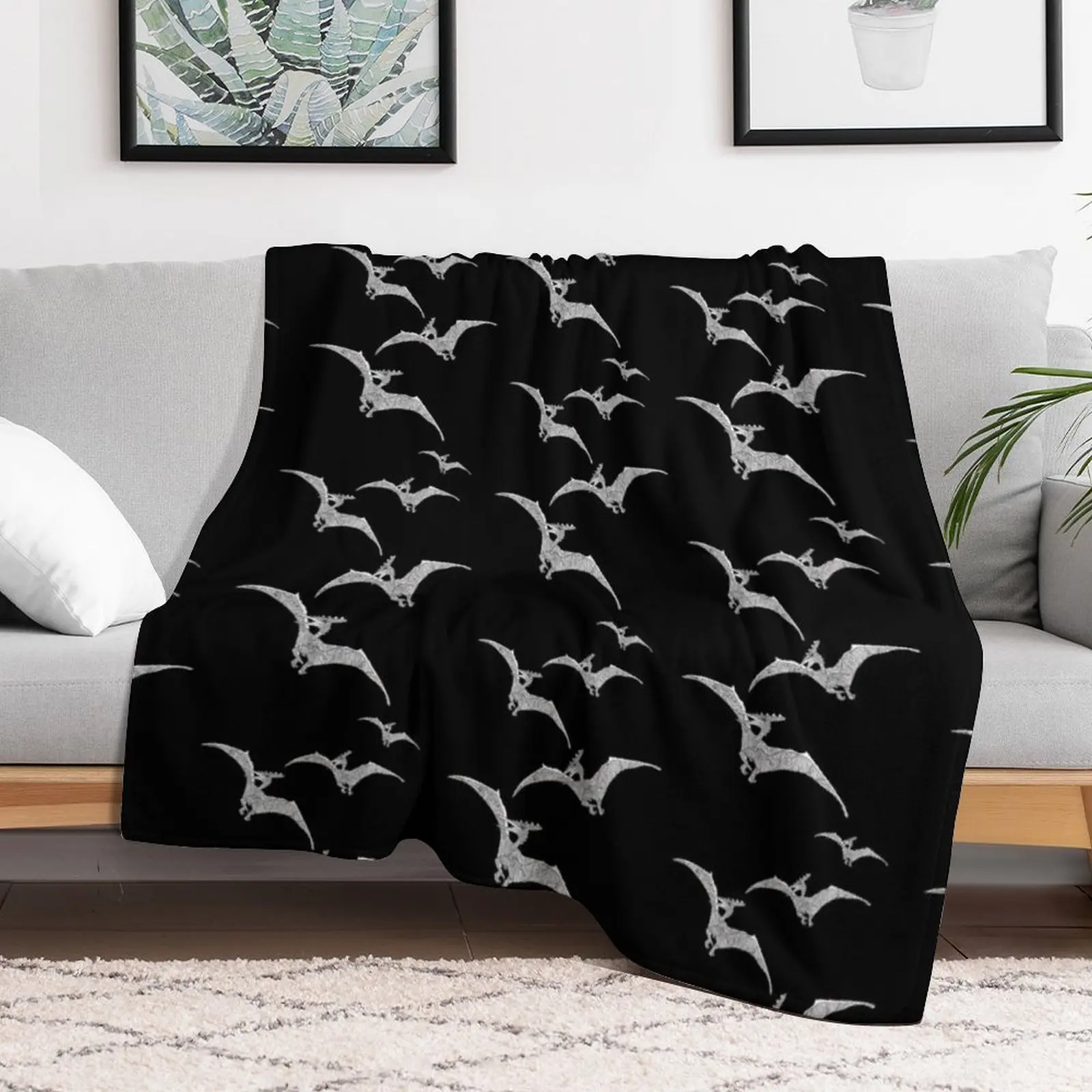 Flying Dinosaur Pterodactyl Throw Blanket Soft Beds warm for winter Shaggy Camping Blankets