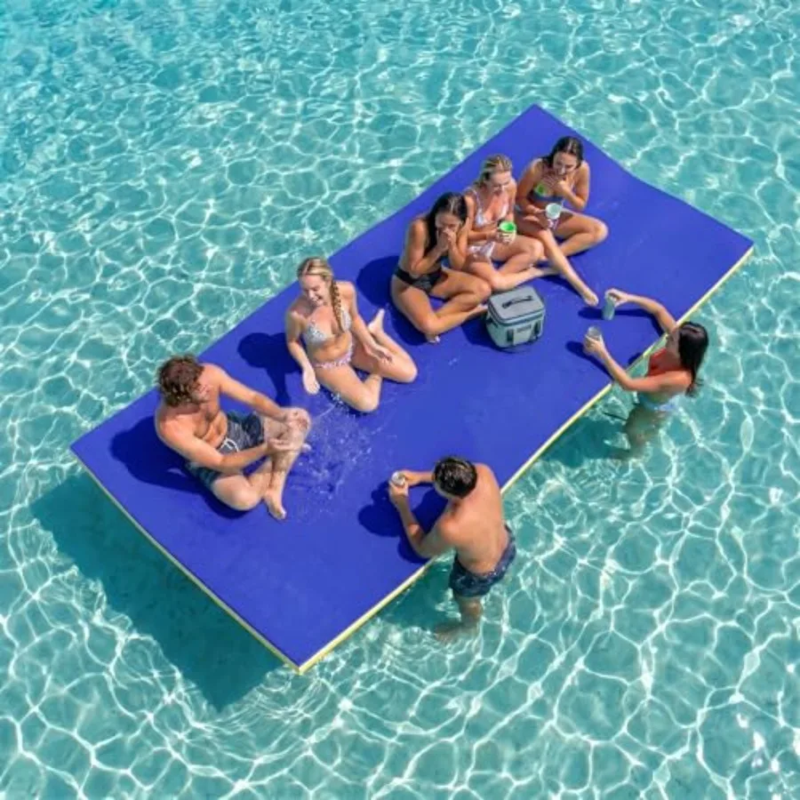 Floating Mat For Lake River Sea Pool Use XPE 3-Layer Lily Pad 9 10 12 18 Feet Double-Sided Adult And Water Mat
