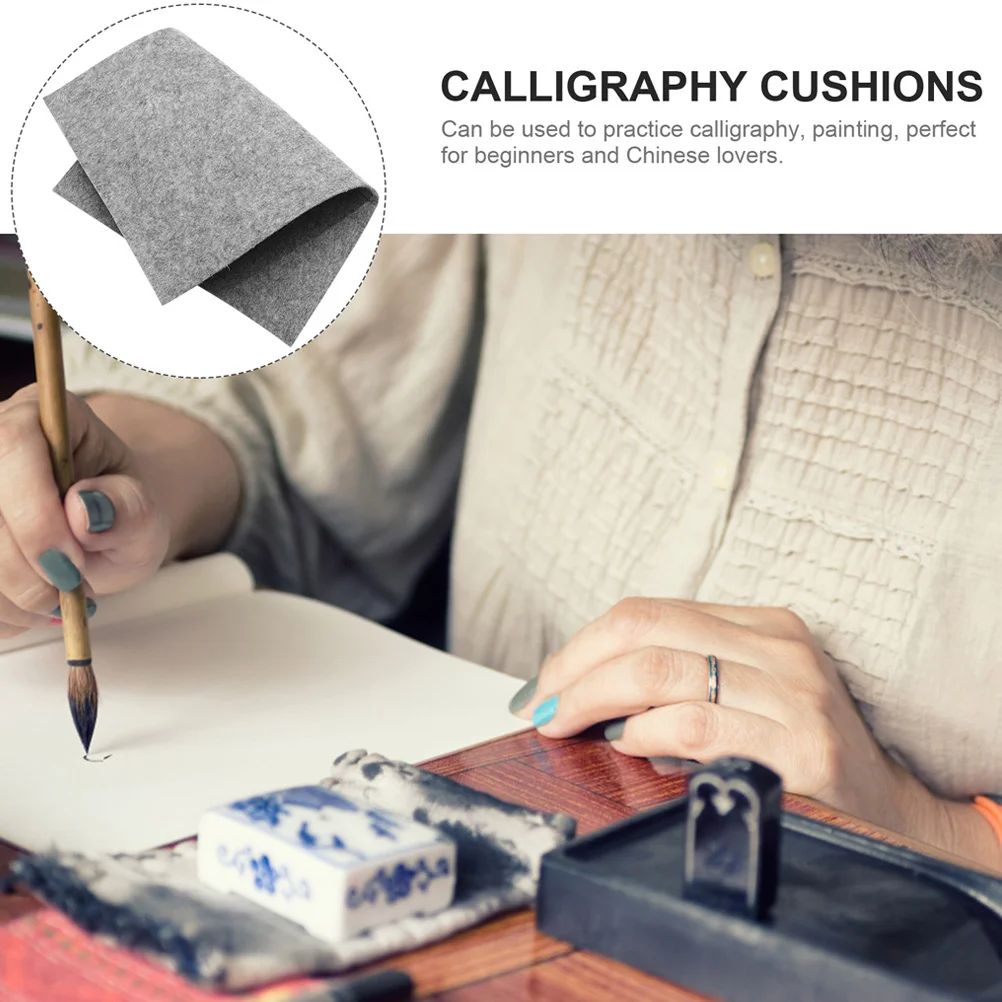 

Calligraphy Wool Felt Desk Pad Durable Soft Felt Mat for Painting Writing Calligraphy Practicing Supply Students Professionals
