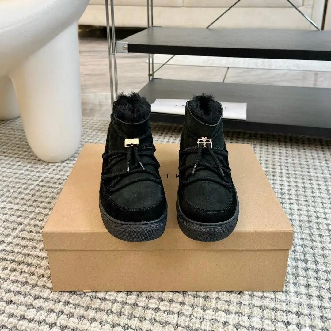 Fashion Winter Boots for Women Plush Lined, Mid Calf Snow Boots with Non-Slip Thick Sole, Comfortable for Daily Wear