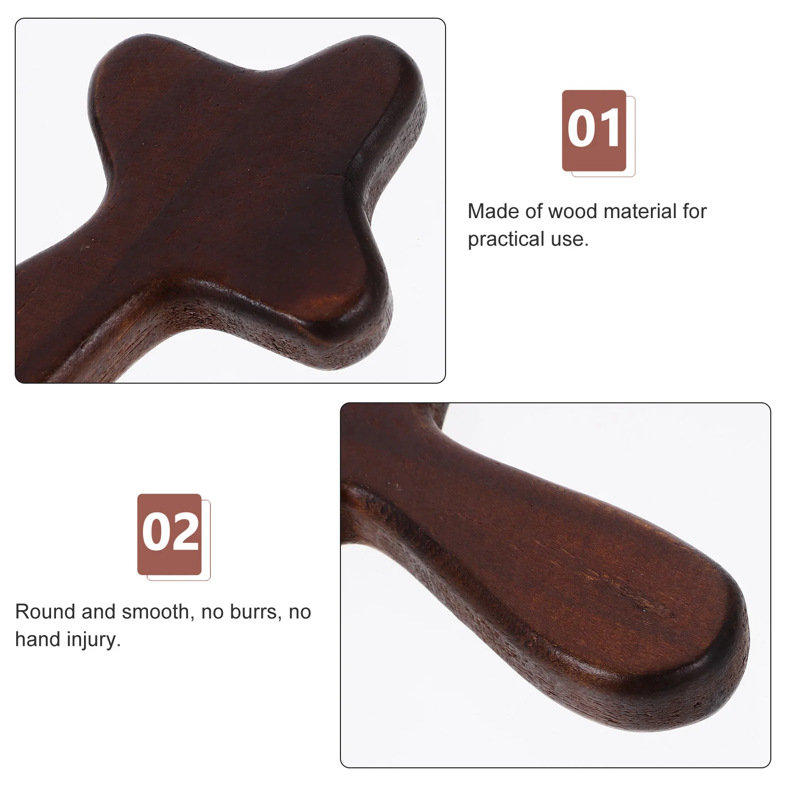 

12Pcs Small Wooden Cross Ornament Unique Gift Handmade Natural Beauty Tabletop Cross Decoration Desktop Ornaments