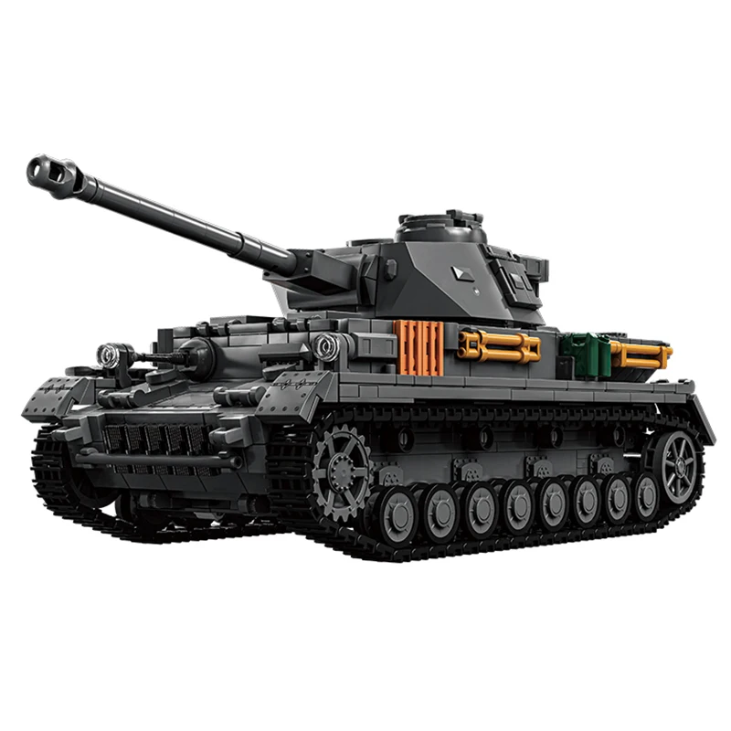 

12GO 97003 WWII German Panzer IV Medium Tank Model 1419pcs Building Block set Military Model DIY Toys for Christmas Gifts