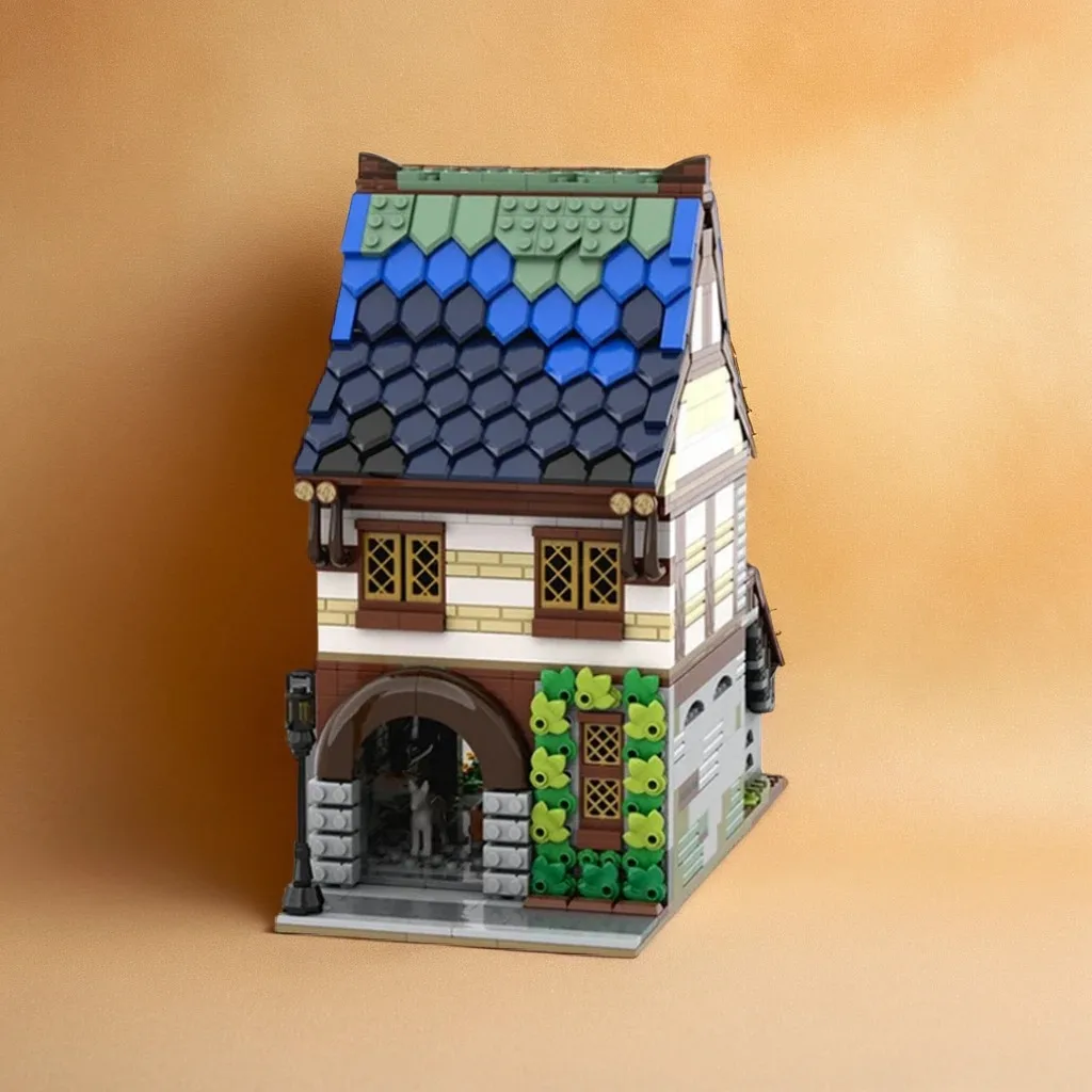 

1481PCS Medieval Armory - 21325 Blacksmith Alternative Build MOC Medieval Weaponry Model Education Building Blocks Gift