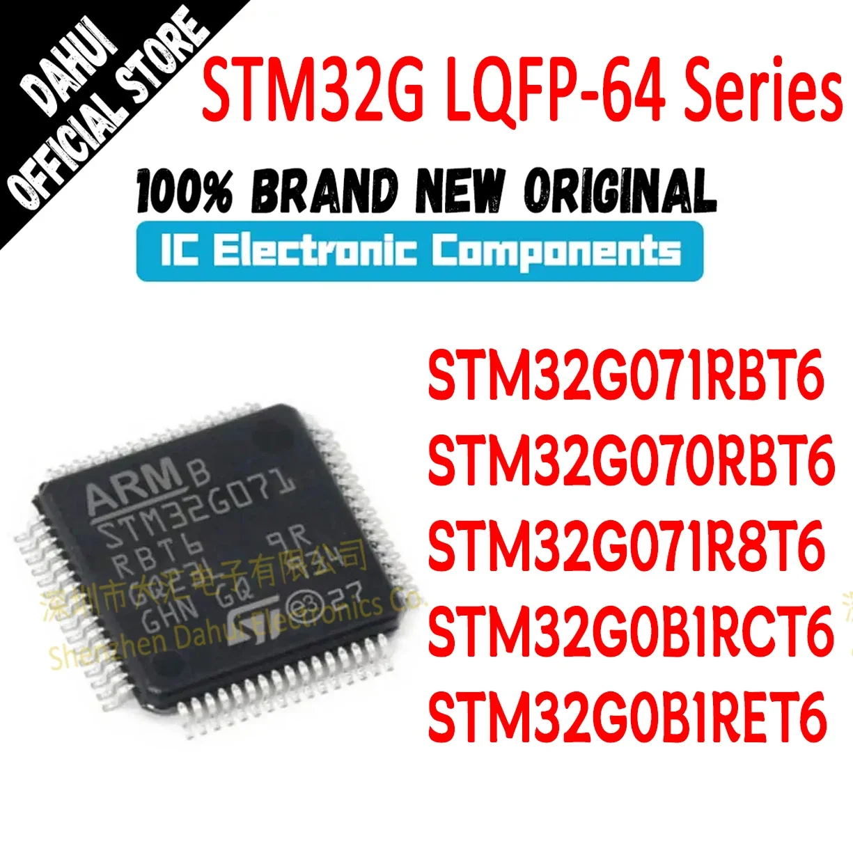 STM32G071RBT6 STM32G070RBT6 STM32G071R8T6 STM32G0B1RCT6 STM32G0B1RET6 STM IC MCU Chip LQFP-64