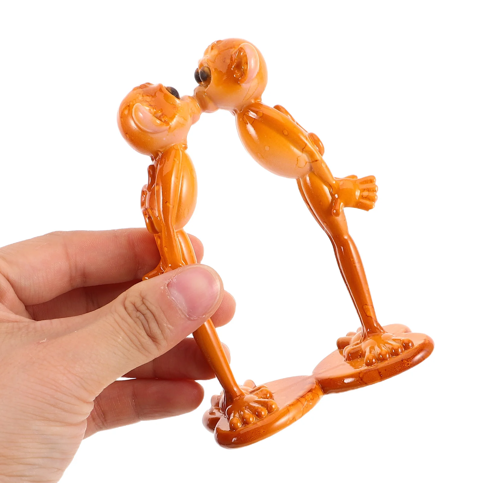 

Couple Monkey Ornaments Kissing Lovers Statue Top Hat Animal Wedding Figurines Resin Love-themed