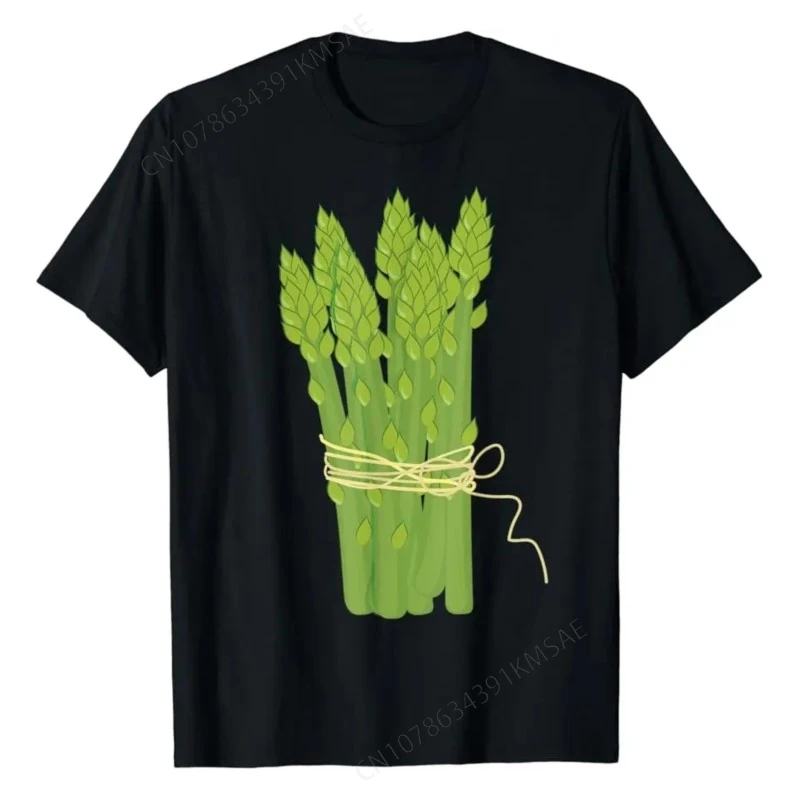 Green Asparagus T-shirt Vegan Style for The Conscious Consumer TShirts Graphic Custom Printed Women Men T-Shirt