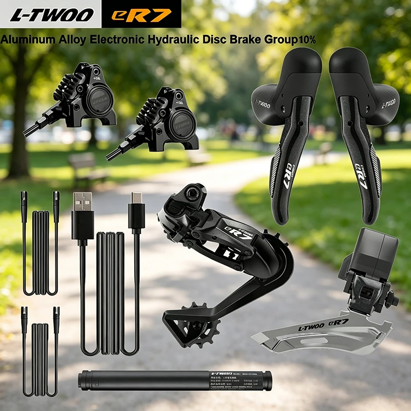 

LTWOO eR7 wireless electronic shifting 10/11/12 speed hydraulic disc brake Aluminum alloy road electronic shifting kit