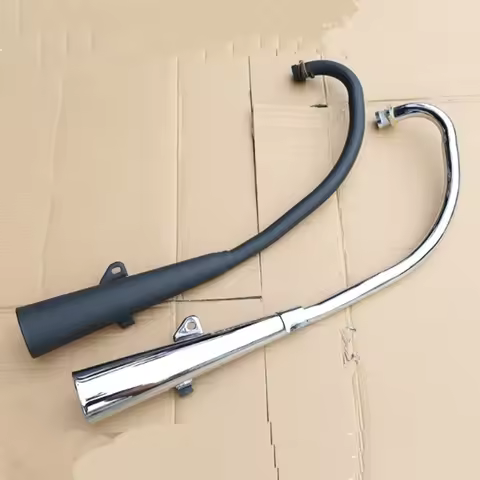 Motorcycle Exhaust Pipe for Suzuki Haojue Lifan Loncin Qingqi QJMOTOR Jingcheng Dachangjiang GS125 HJ125 DY125 Motorbike Muffler