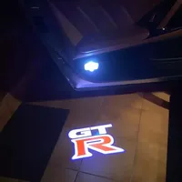 2Pcs LED Car Door Light Welcome Logo Lights Ghost Shadow Lamp For Nissan GTR R35 R34 Old Teana 04-07 Murano 11-13 SYLPHY 06-09