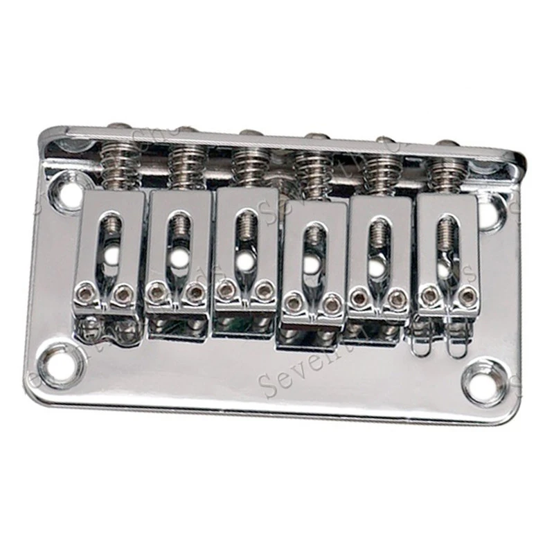 Ein Satz silber-goldener E-Gitarrensaiten, Sattel, Top-Load-Hardtail-Brücke, Zubehör für Musikinstrumente – Detail 4