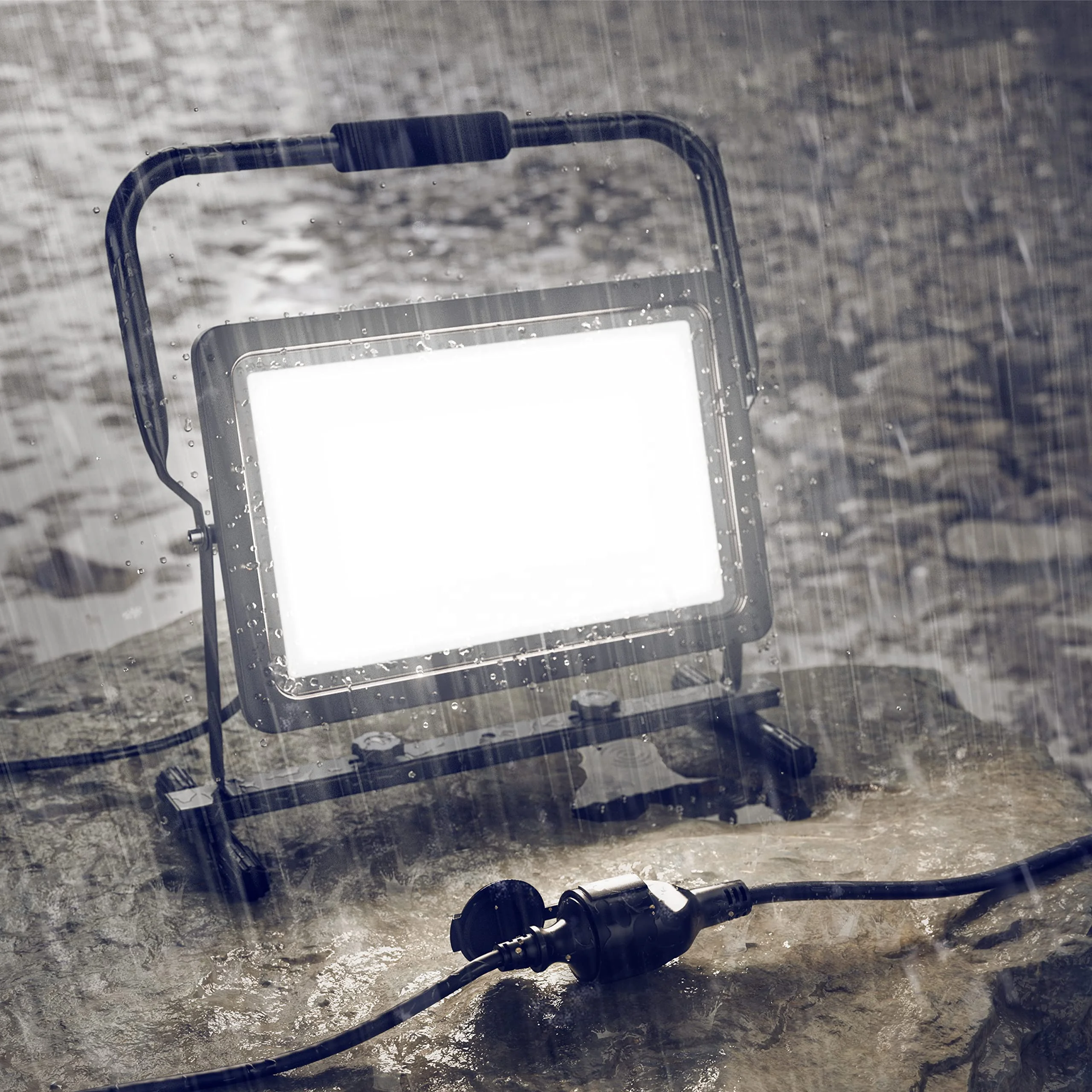 10 m Outdoor Rubber Extension Cord with Schuko Plug for Outdoor Use IP44 4000 W Electric Cable Outdoor with Protective