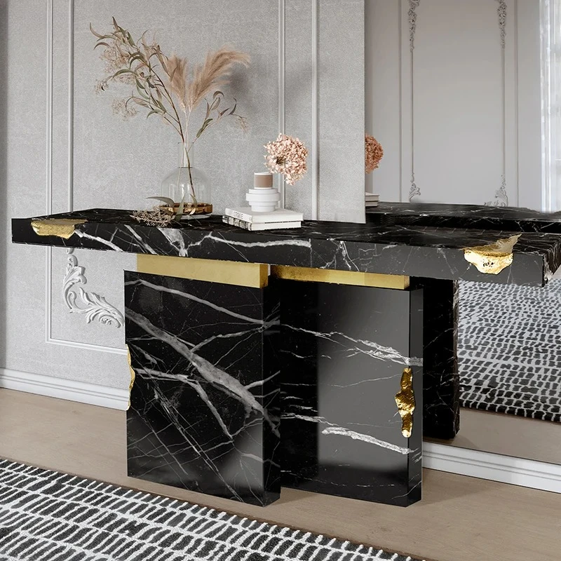 light luxury marble entrance table, new design decorative table, entrance hall entrance table