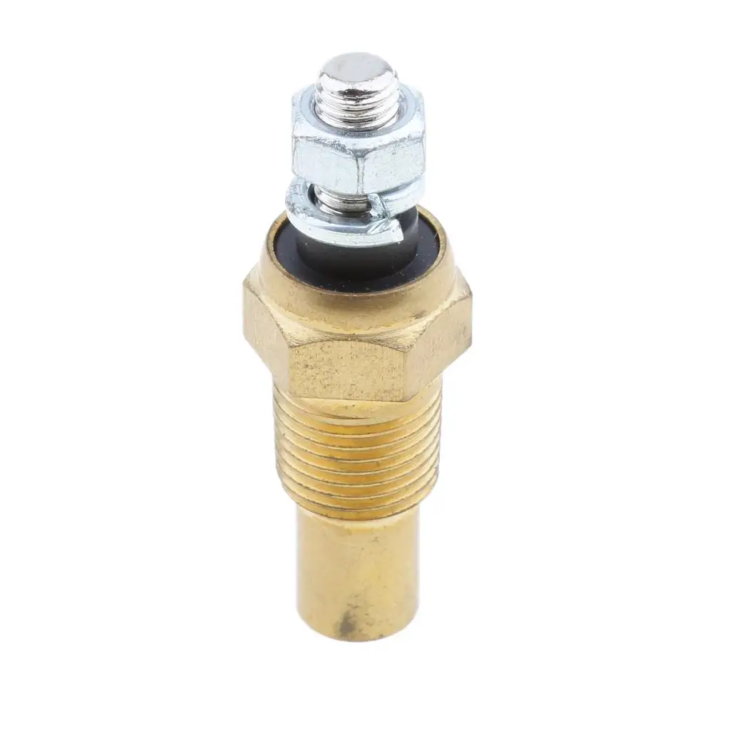 Engine Water Temp Fan Sensor Thermostat Brass Coolant Switch 1 Piece for Universal Motorcycle Radiator System