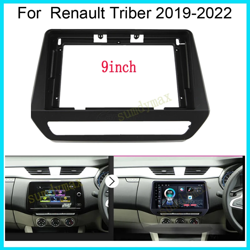 9inch Car Fast Radio Panel for Renault Triber 2019-2022 big screen Android Radio Audio Dash Fitting Panel Kit