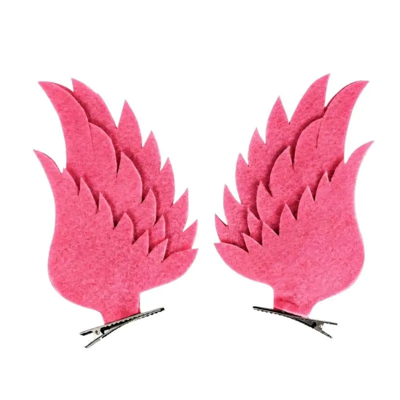 39BD Layered Nonwoven Wing Hair Clips for Stage Costume Styling Looks