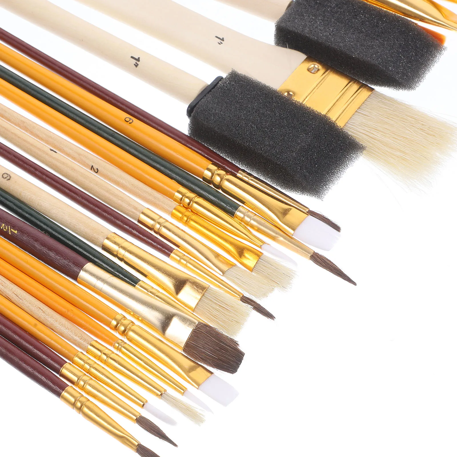 مجموعة فرش رسم مكونة من 25 قطعة، محمولة احترافية متعددة الوظائف، فرش ألوان مائية زيتية، رسم مريح مقاوم للاهتراء #1