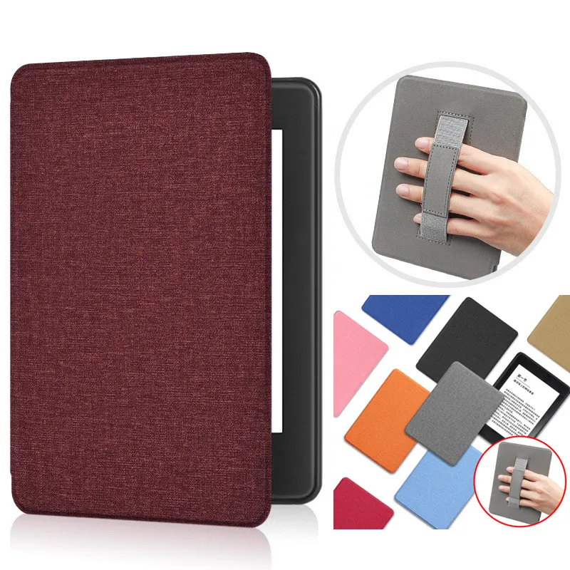 Smart Case with Hand Belt for New Kindle 2024 Release 11th 6'' RS23CV 2022 Release 11th 6 Inch C2V2L3 Ebook Wake Sleep Cover