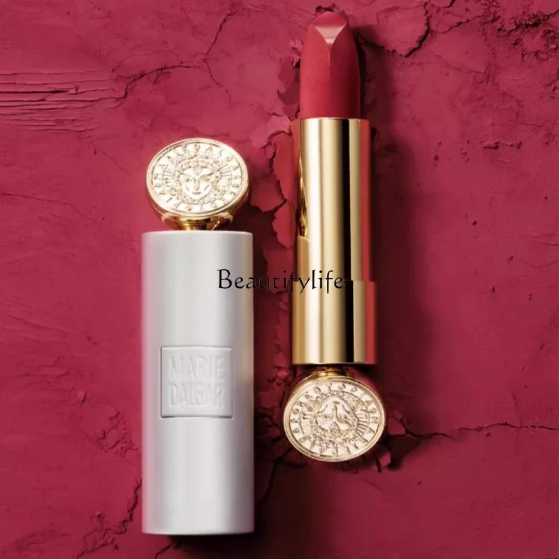 Rich State-Matte Finish Lipstick, Lip Lacquer, Knight White Tube, Autumn and Winter