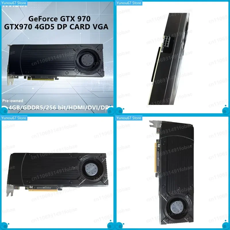 For ASUS NVIDIA GTX 970 4GB GDDR5 Graphics Card 256-bit PCI-E 3.0 GPU with HDMI DP DVI VGA for Desktop PC Computer