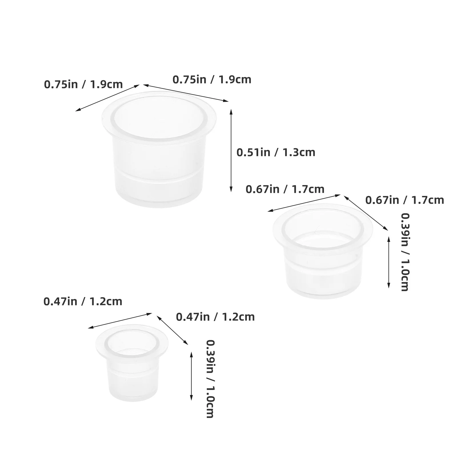 300 قطعة أكواب خلط الطلاء البلاستيكية الشفافة واسعة الفم مانعة للتسرب لوحة أكواب لمستلزمات الرسم بالألوان المائية الزيتية القماشية #2