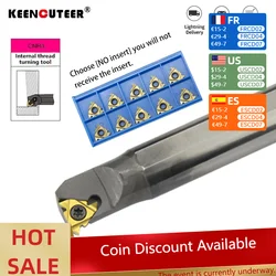 Tungsten steel internal thread cutter is used for 11IR A55 PRC/16IR 1.5 ISO PRC/22IR N60 PRC and other series of carbide insert
