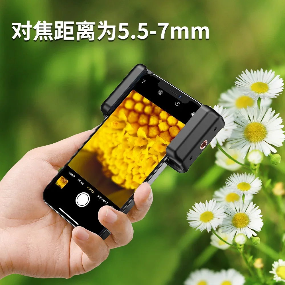 Portable mobile phone microscope 100 times high definition macro lens, jewelry main board insect  students science iden