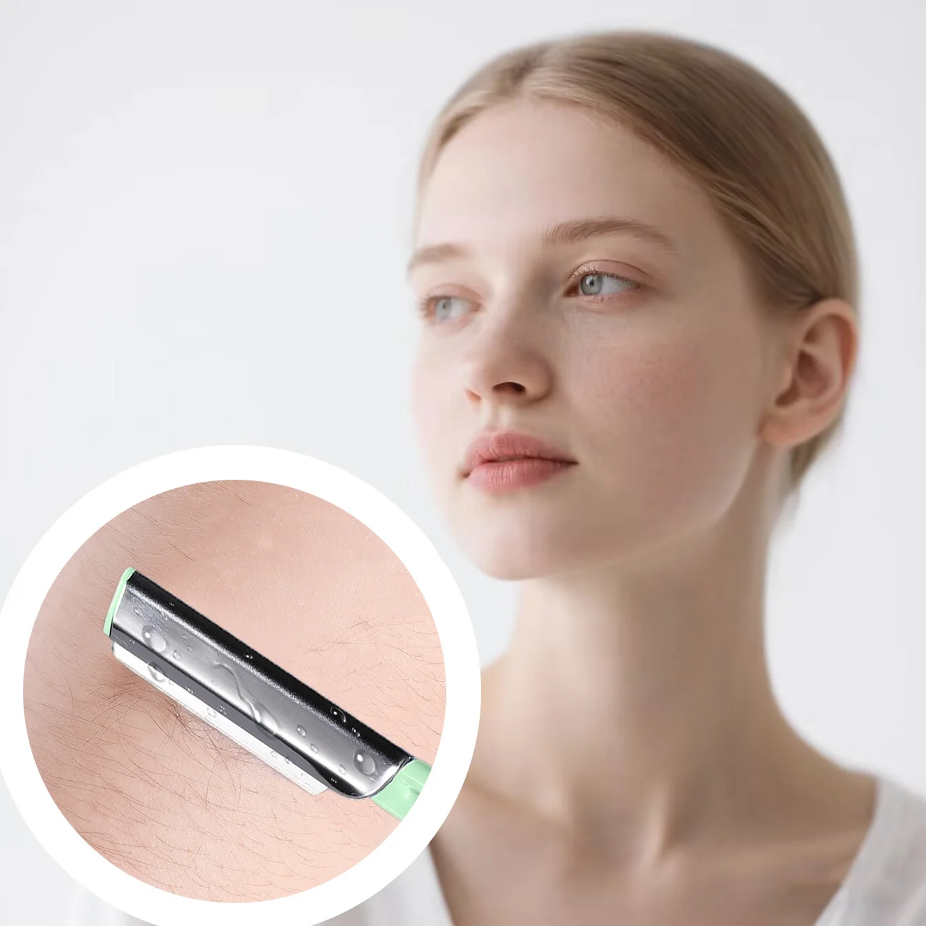 4/8 個眉毛トリマー顔刃シェーバーポータブル眉毛脱毛脱毛安全切断カミソリ女性のためのメイクアップツール