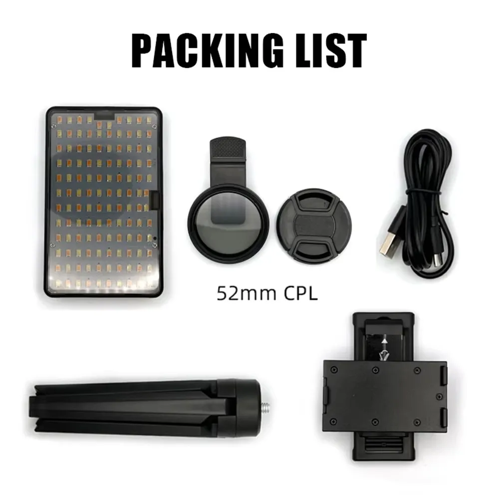 Professional Tattoo Fill Light Reduce Reflected Light with Cellphone Lens Circular Polarizing Filter and Tattoo Filter Glasses