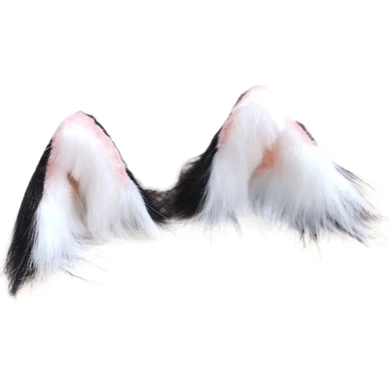 Lolita Headwear Cat Ear Fox Plush Hair Clips Hair Accessories Hand-made Simulation Beast Ear Hairband Headwears