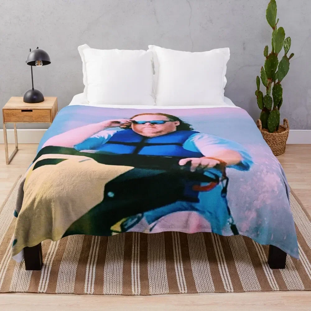 James Garretson Riding a Jet Ski Throw Blanket Thins Extra Large Throw Bed blankets ands Blankets