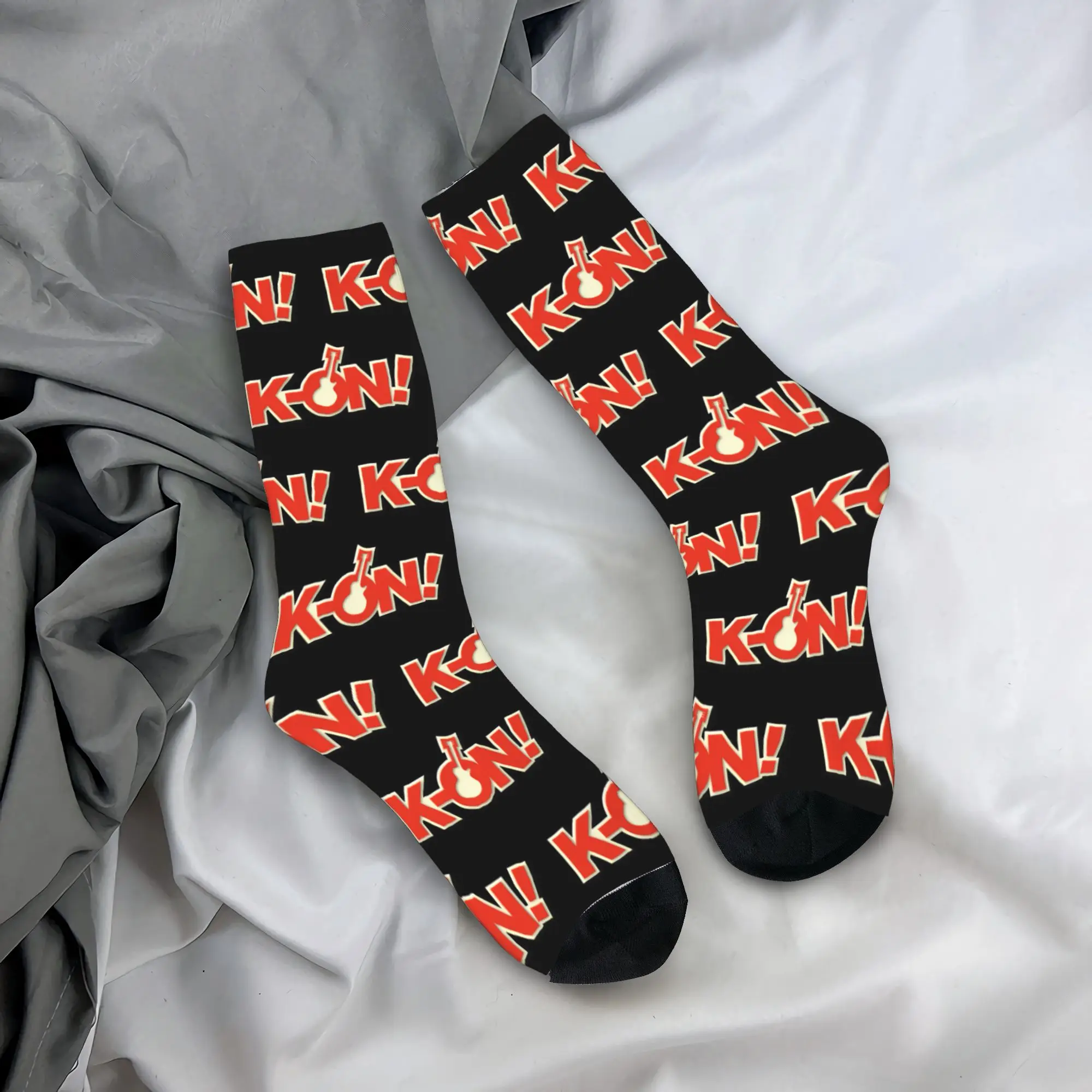 K-On Logo Merch Men Women Socks Cozy  High Quality Middle Length Socks Super Soft Small Gifts