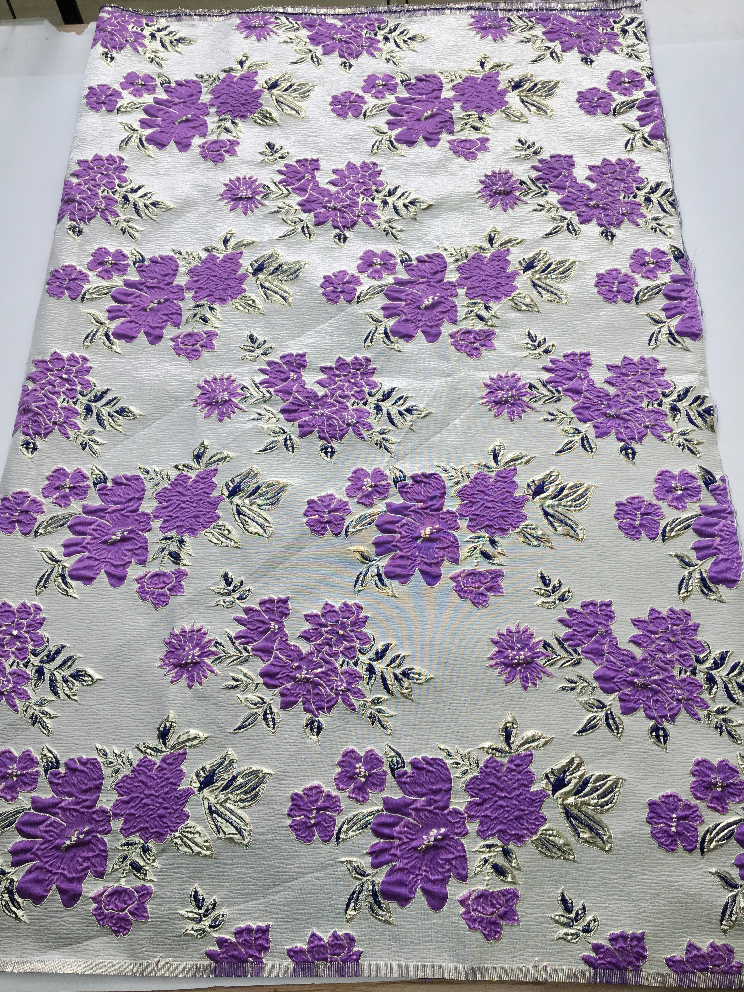 African Brocade Lace Fabric Latest 2025 Nigerian Gilding Lace Fabric Jacquard Lace Fabric for Women Party Dresses,5yards TY4422