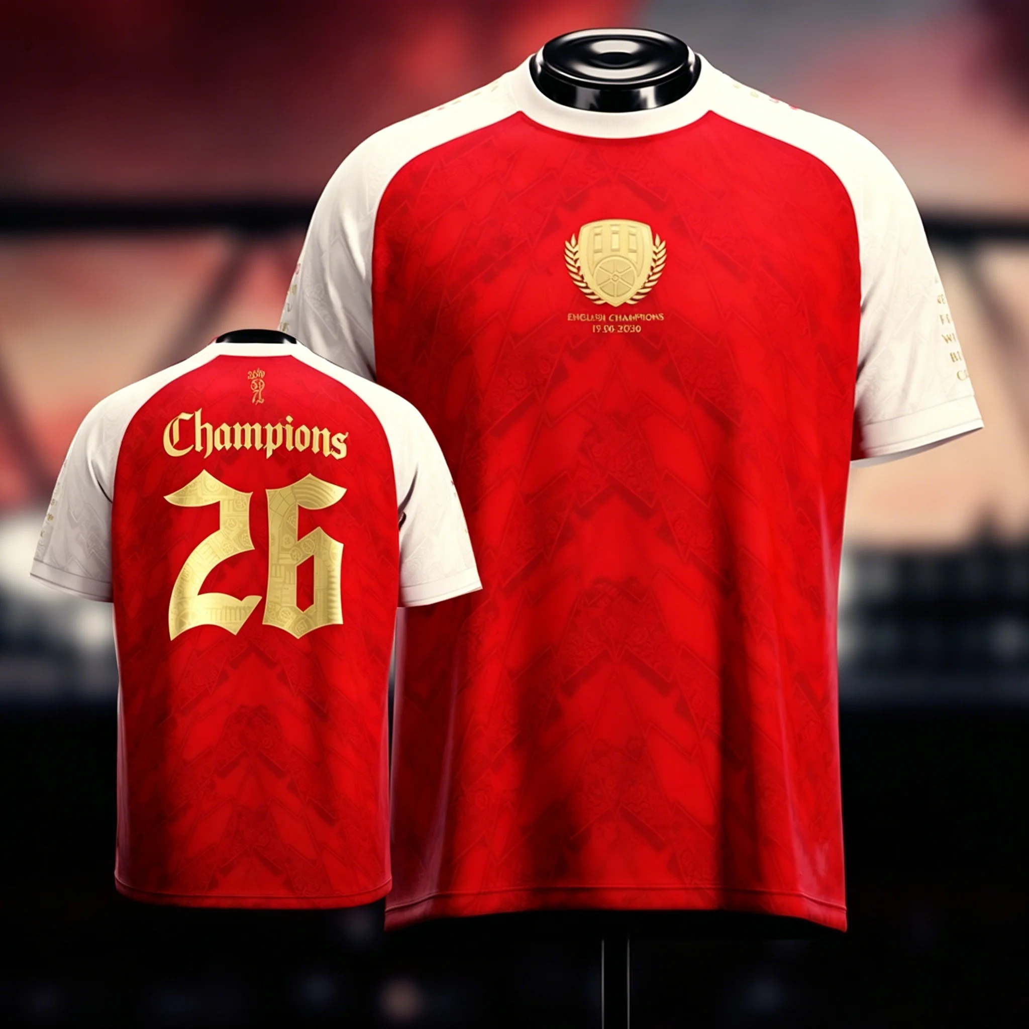AFC 2026 Englische Champions-Trikots: The Gunners Fußballtrikot, Sommer-Sport-T-Shirt für Herren, Kinderkleidung, Y2K-Damen-T-Shirt ﻿