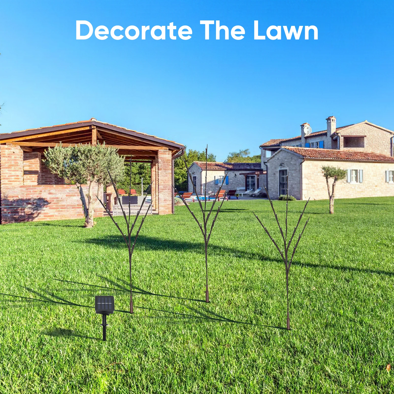 

Solar Tree Light Artificial Branch Lights for Christmas Decorative Home Party LED Twig Roomnaments