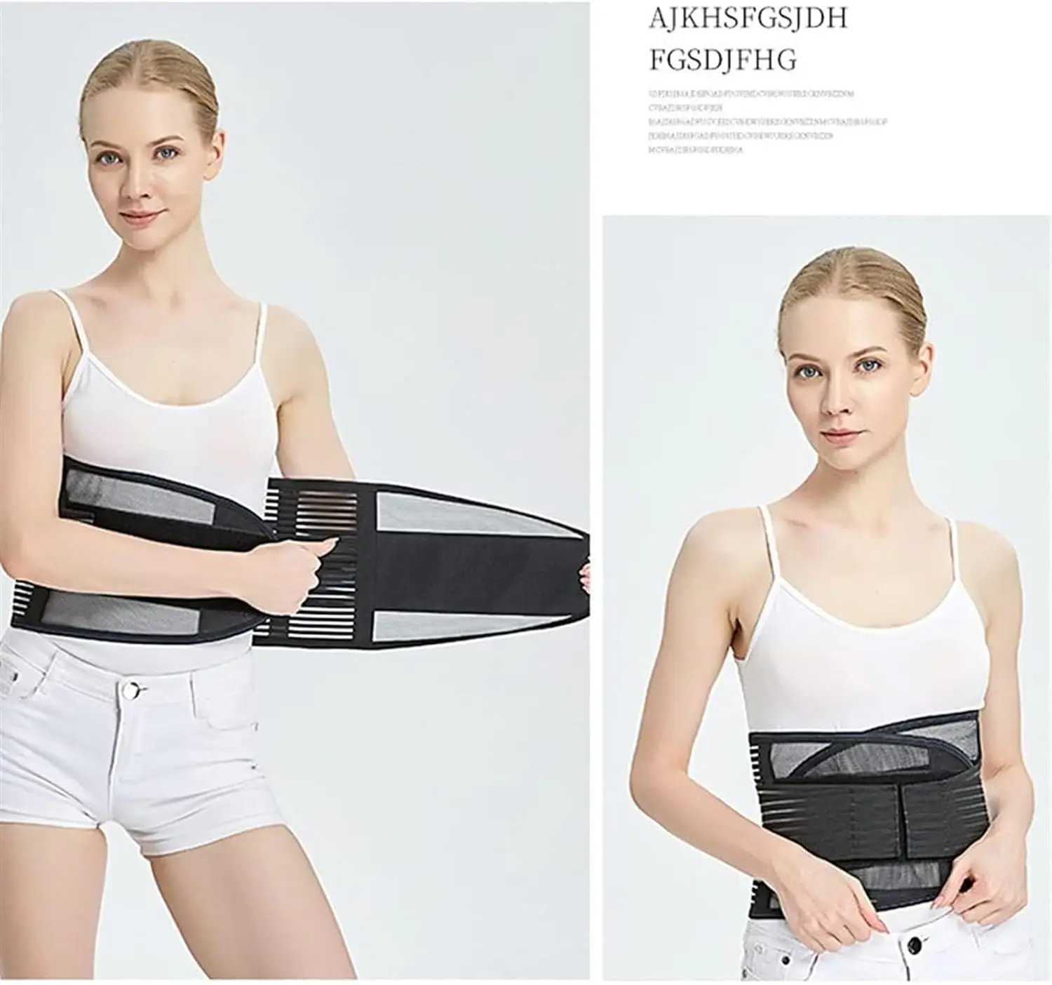 Breathable Mesh Lower Back Brace For Back Pain Relief Summer Lumbar Support Belt Men And Women Adjustable Waist Support
