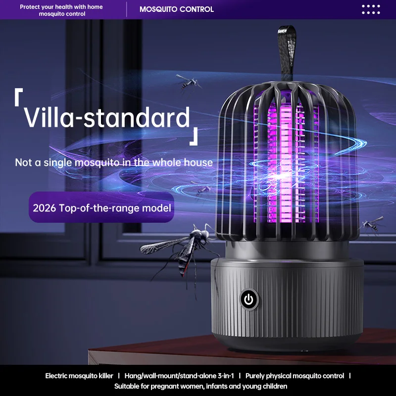 Electric Shock Mosquito Killer Lamp Outdoor Atmosphere Light Mosquito Repellent Safe Efficient Home Mosquito Zapper Household