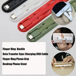 Multifunctional USB Charging Cable, 2 in 1 Bracelet, Data Sync Phone Stand