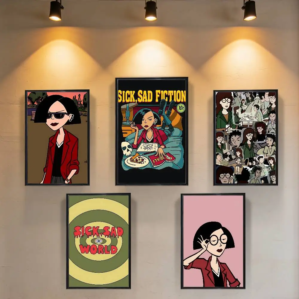 

Fashion Jane Lane Daria Poster Trendy Wall Art For Coffee Office Bar Decoration Best Gift Good Sticker Printed On PP Paper