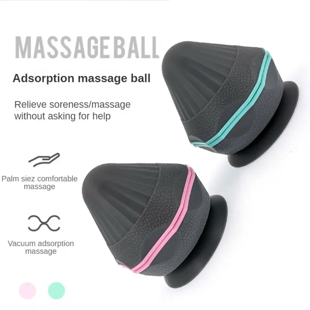 Silicone Massage Cone Solid Adsorption Ball Psoas Thoracic Spine Back Scapula Foot Yoga Muscle Release Massage Apparatu Neck