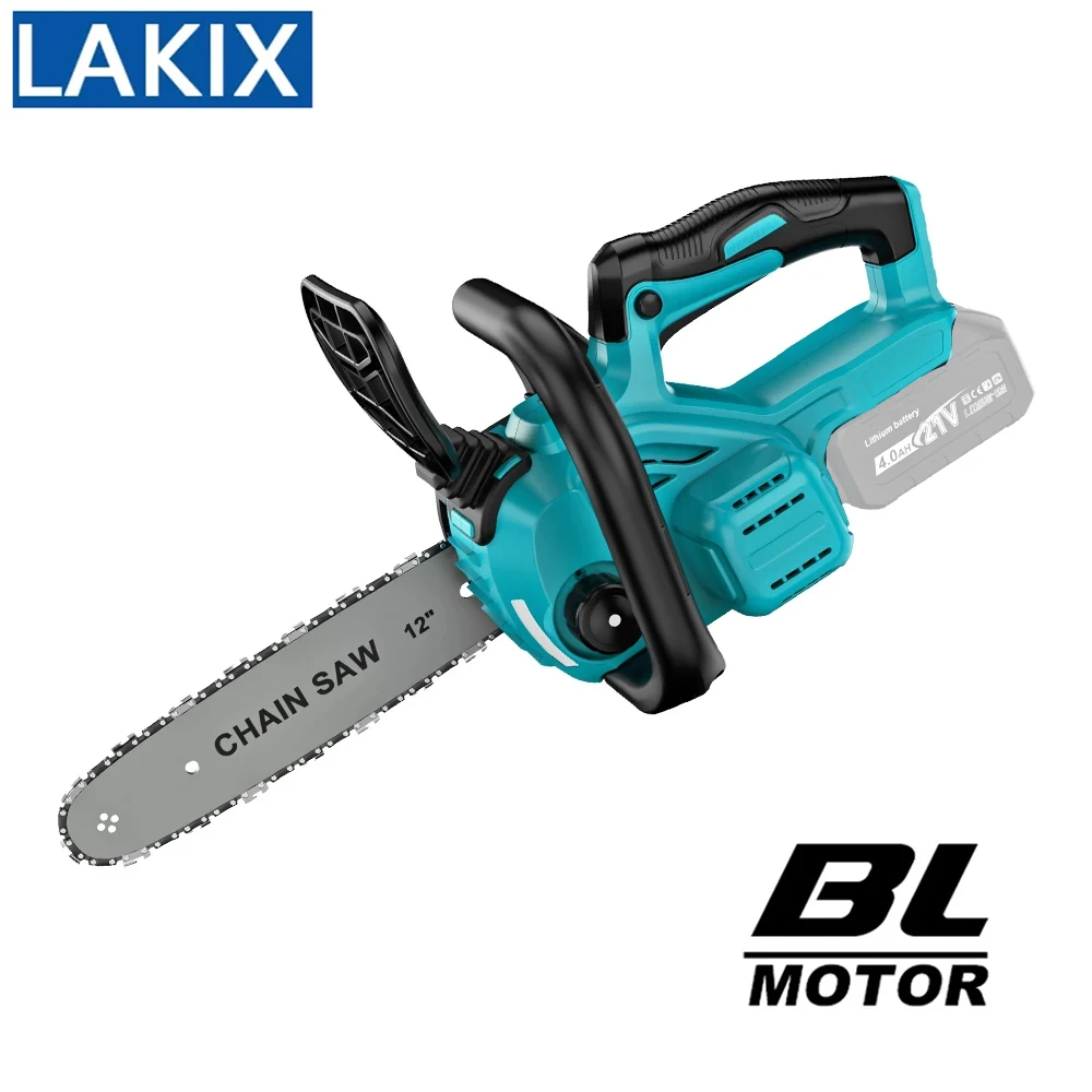 

12 Inch Brushless Electric Saw With Oiler Electirc ChainSaw Woodworking Garden Tool Pruning Saw For Makita 18v Battery for Wood