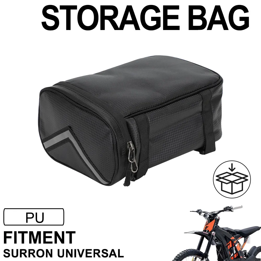 Motorcycle Tail Bag Back Seat Bag Handbag Shoulderbag Universal For SURRON Lightbee X S Dual Sport Enduro Dirt Pit Bike PU JFG