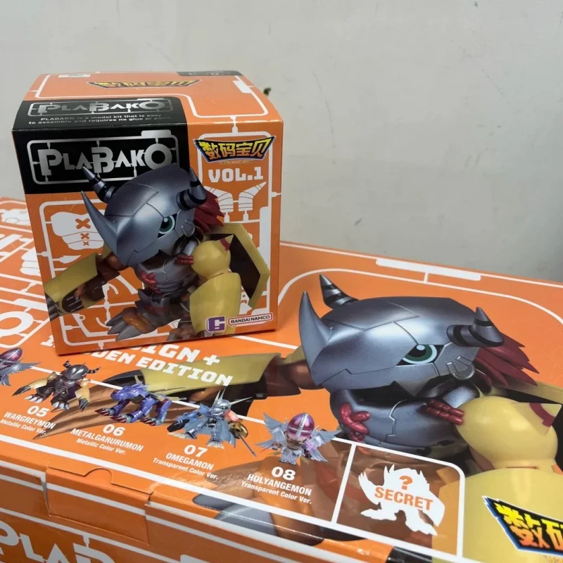 

Original Bandai Plabako Digimon Adventure Blind Box Digimon War Greymon Action Figure Angewomon Mystery Box Birthday Gift Toy