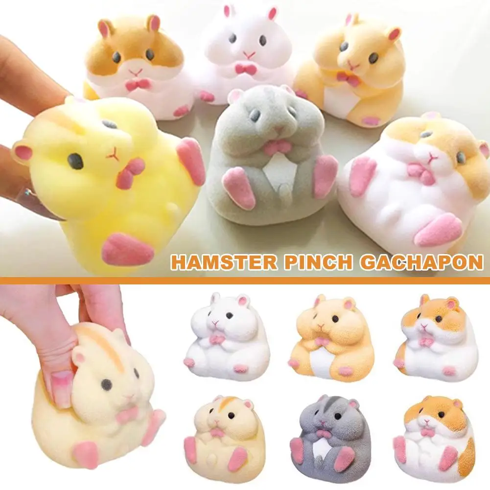 Blind Box Plush Hamster Pinch Relieve Toy Soft Kawaii Fatty Milky Plush Dolls Squeeze Toy Stress Relief Gifts For Kids K9R9