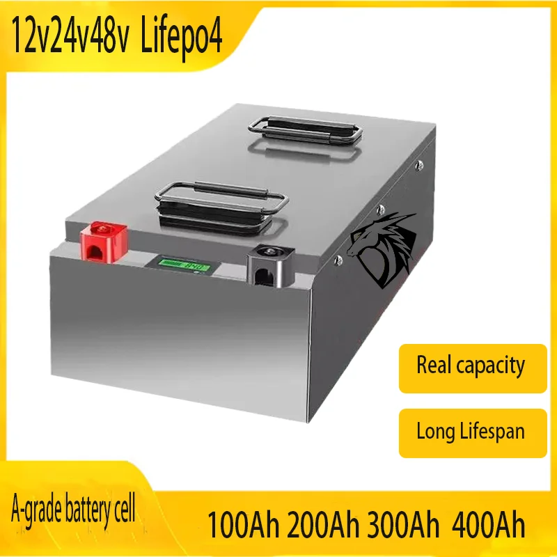 

Lifepo412V 24V 48V 100Ah 200Ah 300Ah 400Ah batería para inversor Solar autocaravana fuente de alimentación de respaldo al aire